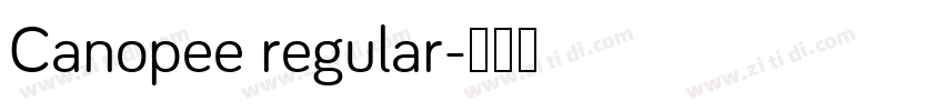 Canopee regular字体转换